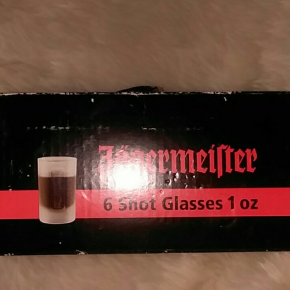 NIB Set 6 Jagermeister 1 OZ Frosted Shot Glasses - Picture 8 of 8